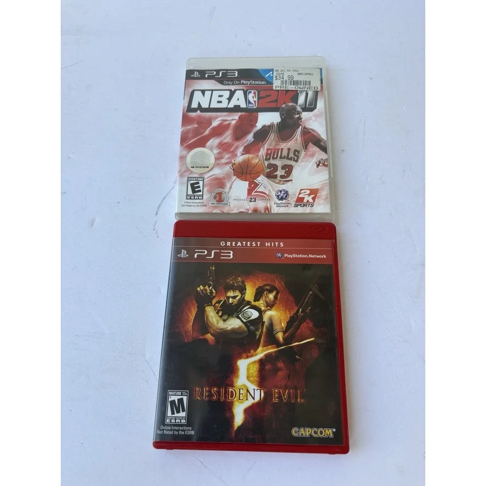 PlayStation 3 PS3 Video Games Resident Evil‎ + NBA 2K11 Lot Bundle